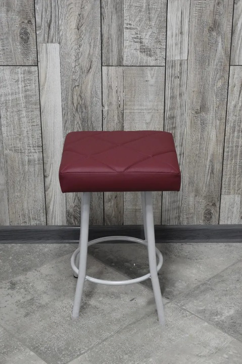 Табурет кухонний Tutty+ Ромб 30х30х45 см Бордовий/Білий (28374348)