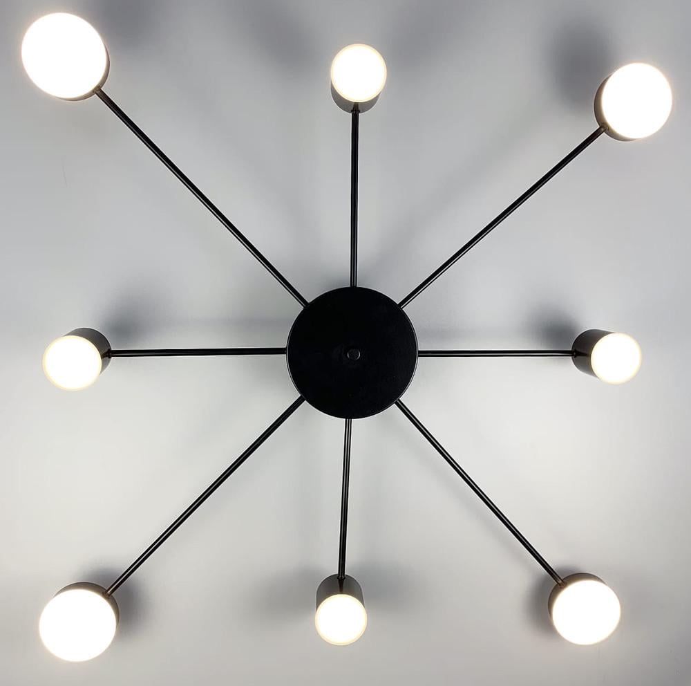 Светильник потолочный LED Черный (DE34/8 BK)