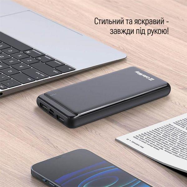 Повербанк ColorWay Slim 10000 mAh Black (CW-PB100LPF2BK) - фото 8