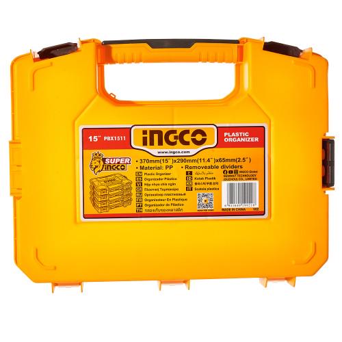 Органайзер пластиковый INGCO 15" 370x290x65 мм (26842960) - фото 4 Органайзер пластиковый INGCO 15" 370x290x65 мм (26842960) - фото 4