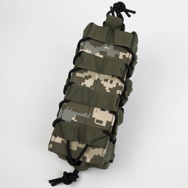 Подсумок для магазинов МК РПК двойной открытого типа с пластиковыми вставками ММ-14 (3575925)