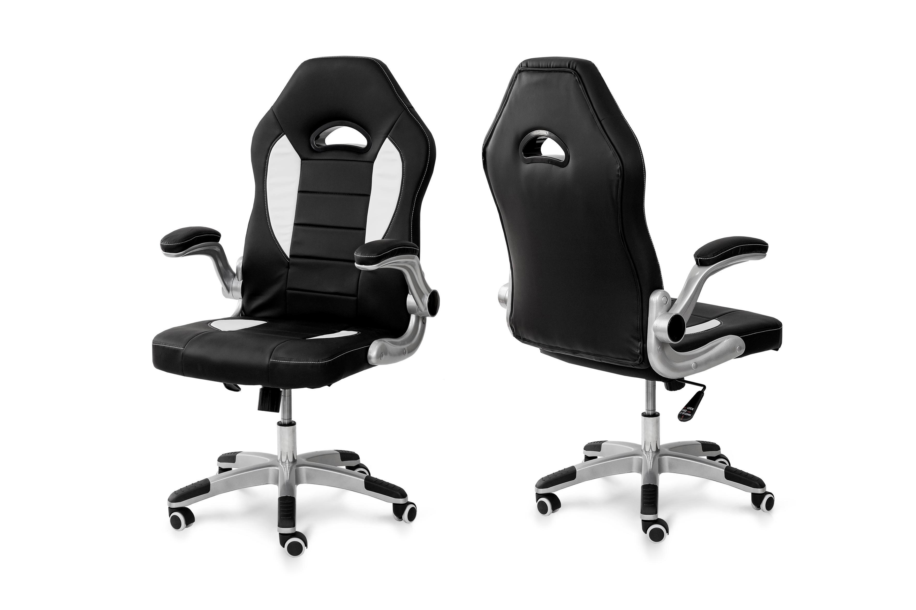 Офисное кресло Мікс Меблі Плей 500x1130x490 мм Черный/Белый (GAА0057066) - фото 6 Офисное кресло Мікс Меблі Плей 500x1130x490 мм Черный/Белый (GAА0057066) - фото 6