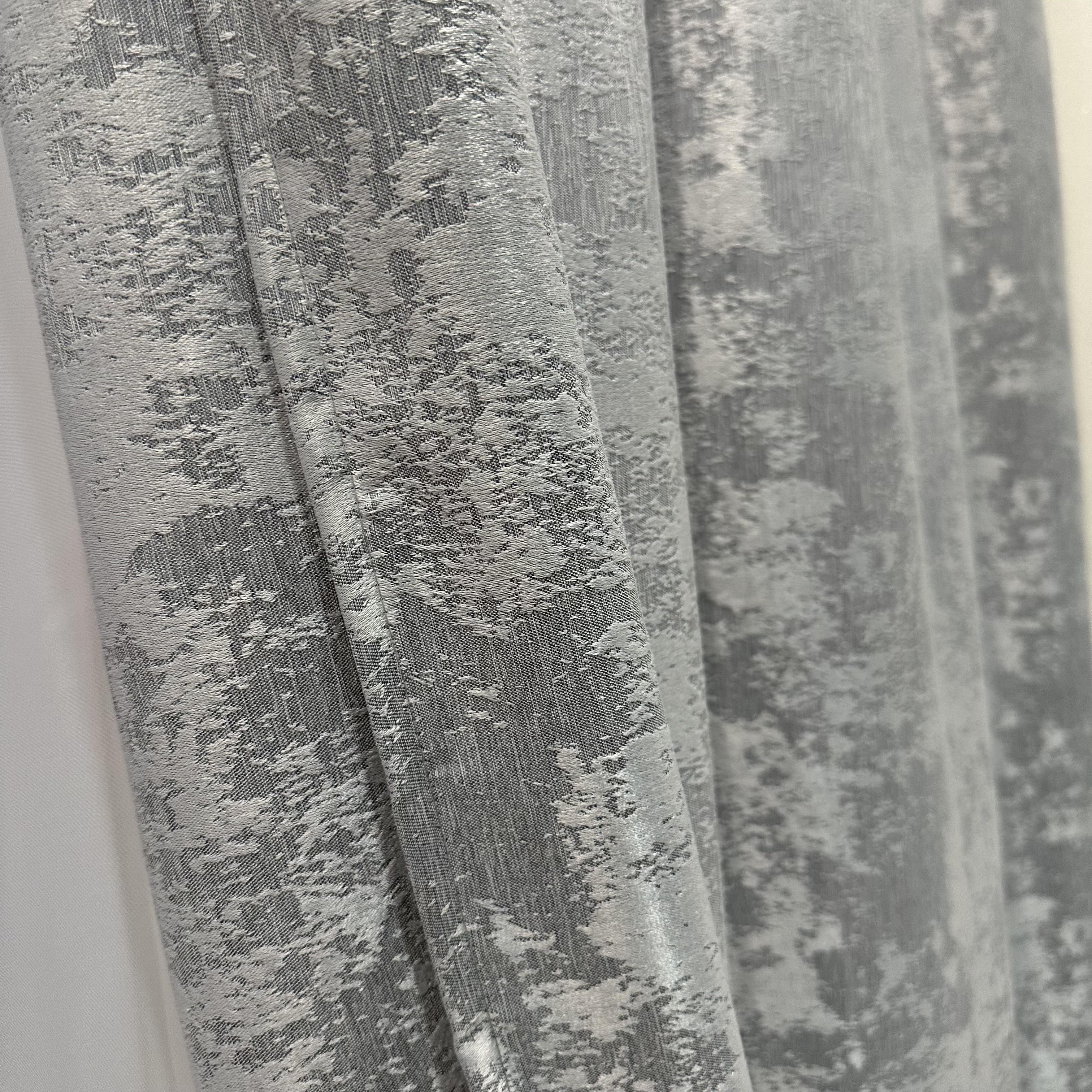 Шторы жаккардовые с мраморным узором среднее затемнение 1,5x2,7 м 2 шт. Светло-серый (К1039-31) - фото 6 Шторы жаккардовые с мраморным узором среднее затемнение 1,5x2,7 м 2 шт. Светло-серый (К1039-31) - фото 6