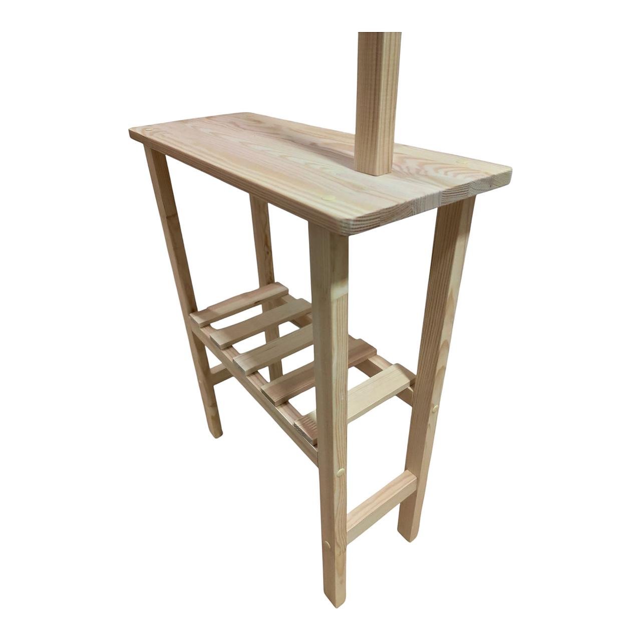 Вешалка напольная с полками деревянная (2607197605) - фото 8