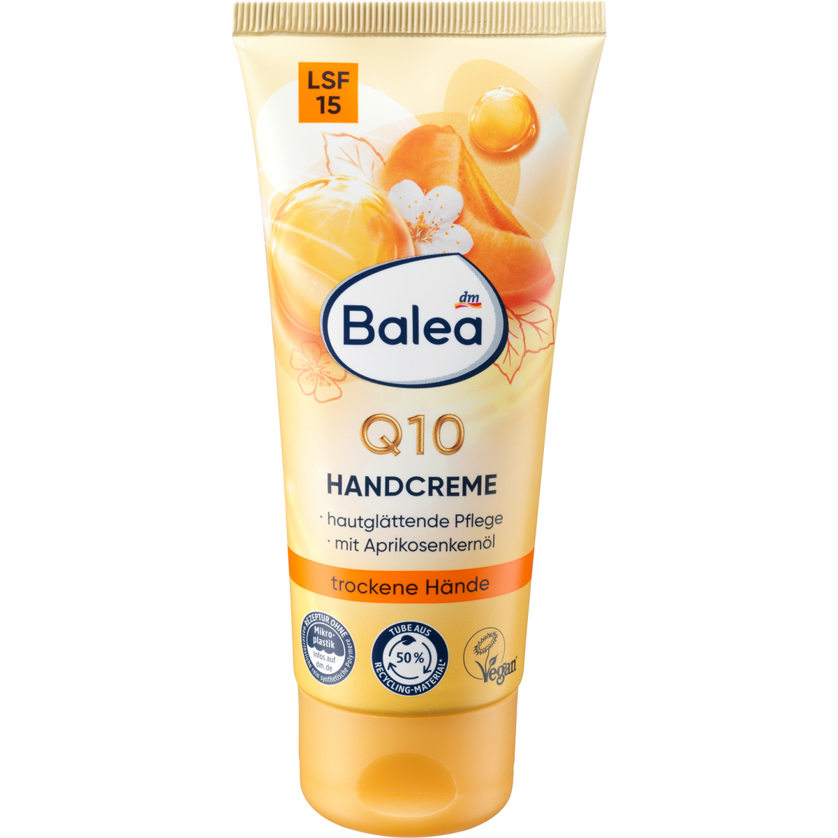Крем для рук з маслом абрикосових кісточок Balea Q10 100 мл (13340328)