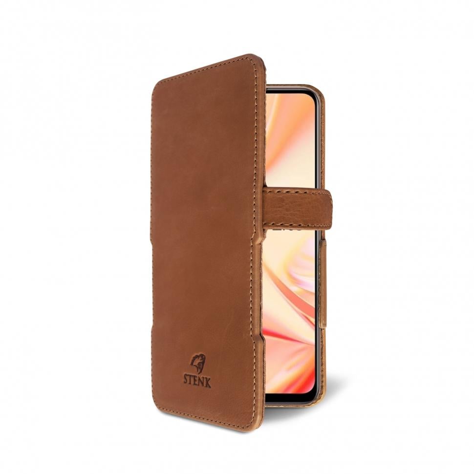 Чехол книжка Stenk Prime для OPPO Find X2 Lite Коричневый (67509)