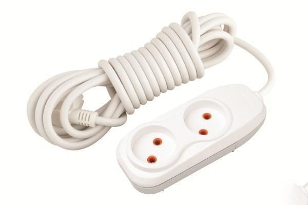 Подовжувач двомісний Nilson 2х1 мм2 без заземлення 2 м (42130002)