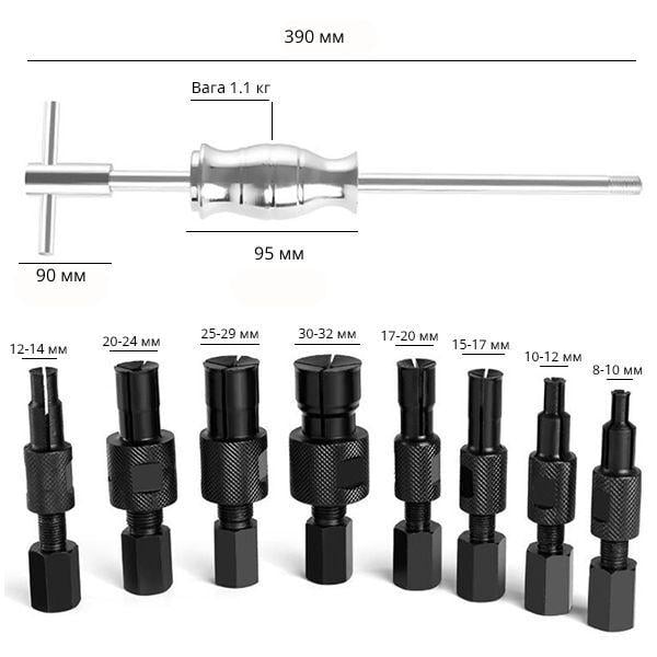 Набір для зняття підшипників (Y01984) - фото 7 Набір для зняття підшипників (Y01984) - фото 7