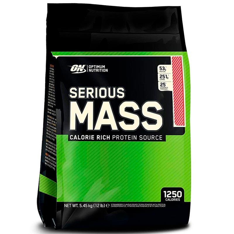 Гейнер Optimum Nutrition Serious Mass Клубника 5,45 кг