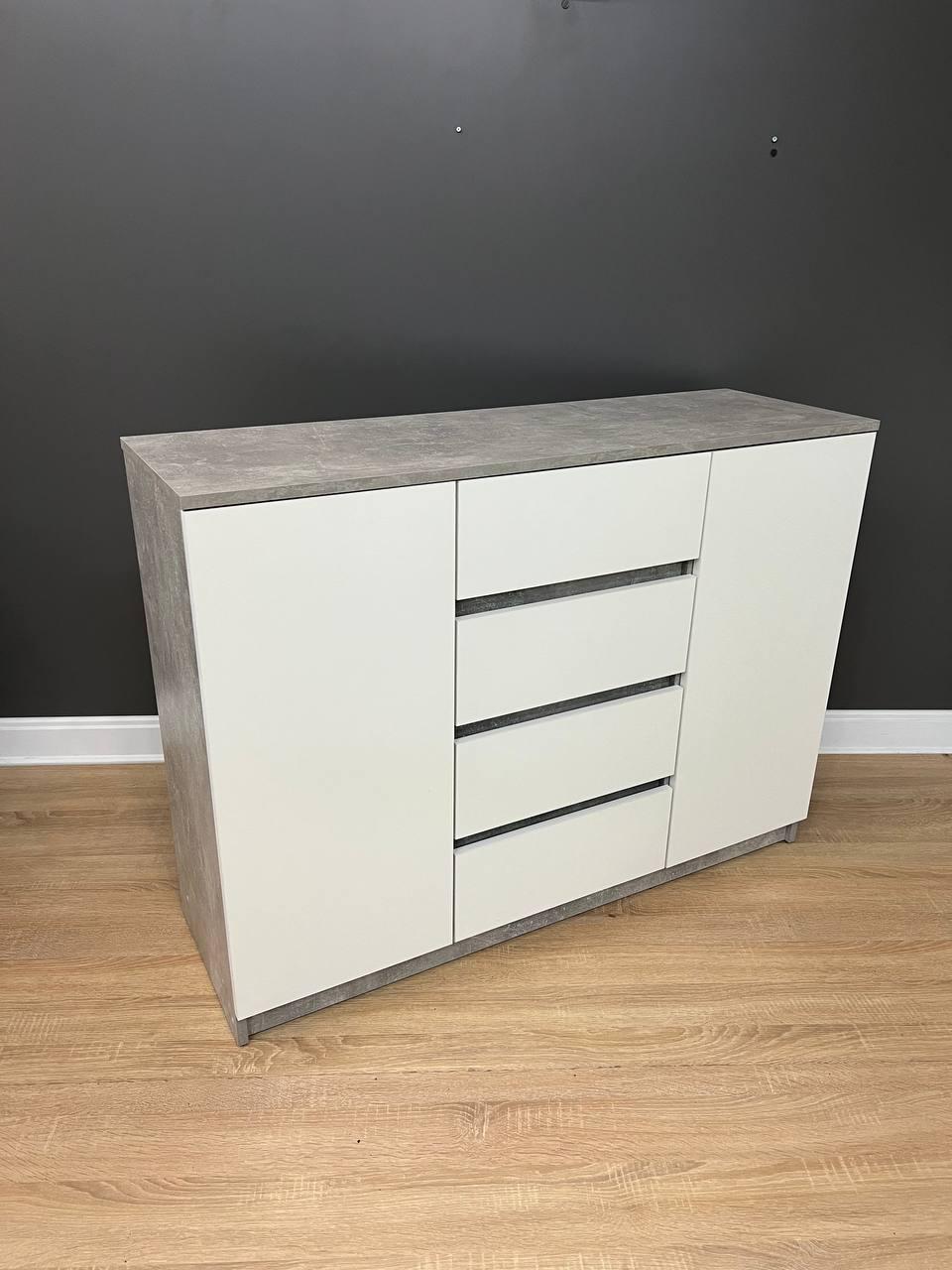 Комод Avrora 1154х370х850 мм Бетон/Белый - фото 11