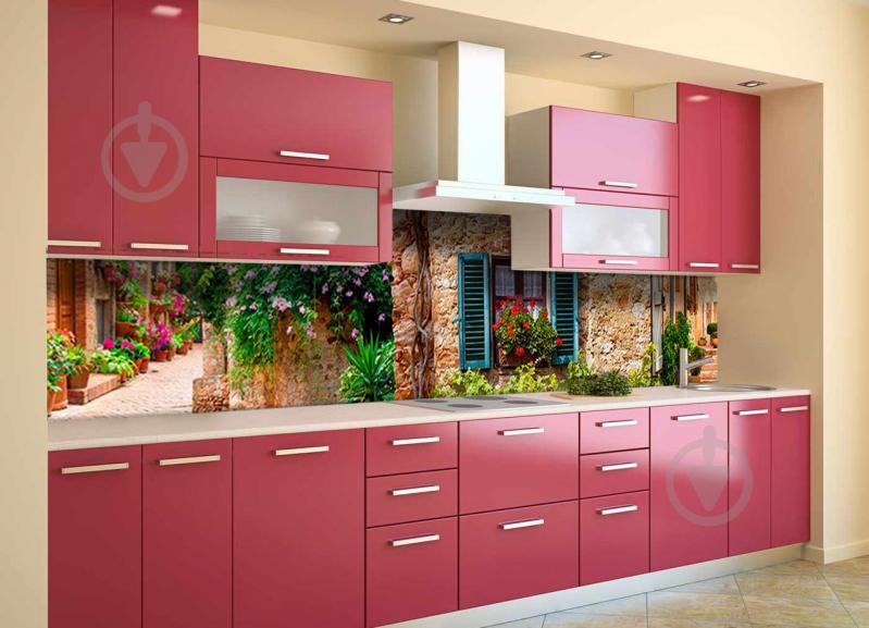 Скинали на кухню Zatarga «Шикарный Прованс» 600х2500 мм виниловая 3Д наклейка кухонный фартук самоклеящаяся Z180686