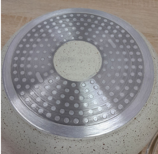 Каструля з кришкою OMS з антипригарним покриттям для газу і індукціі 2,5 л ( 3141-IND-20-ivory) - фото 4 Каструля з кришкою OMS з антипригарним покриттям для газу і індукціі 2,5 л ( 3141-IND-20-ivory) - фото 4