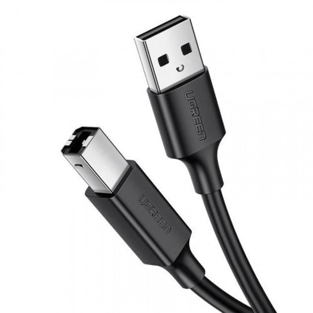 Кабель UGREEN USB type А 2.0 - USB type B для принтерів сканерів БФП 2 м Black (US104)