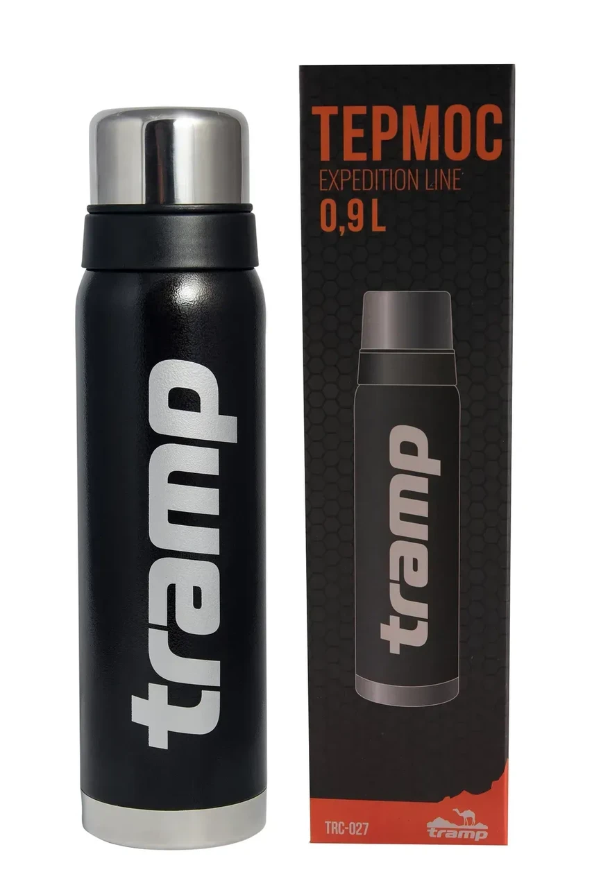 Термос Tramp Expedition Line 0,9 л Чорний (TRC-027-black) - фото 1 Термос Tramp Expedition Line 0,9 л Чорний (TRC-027-black) - фото 1