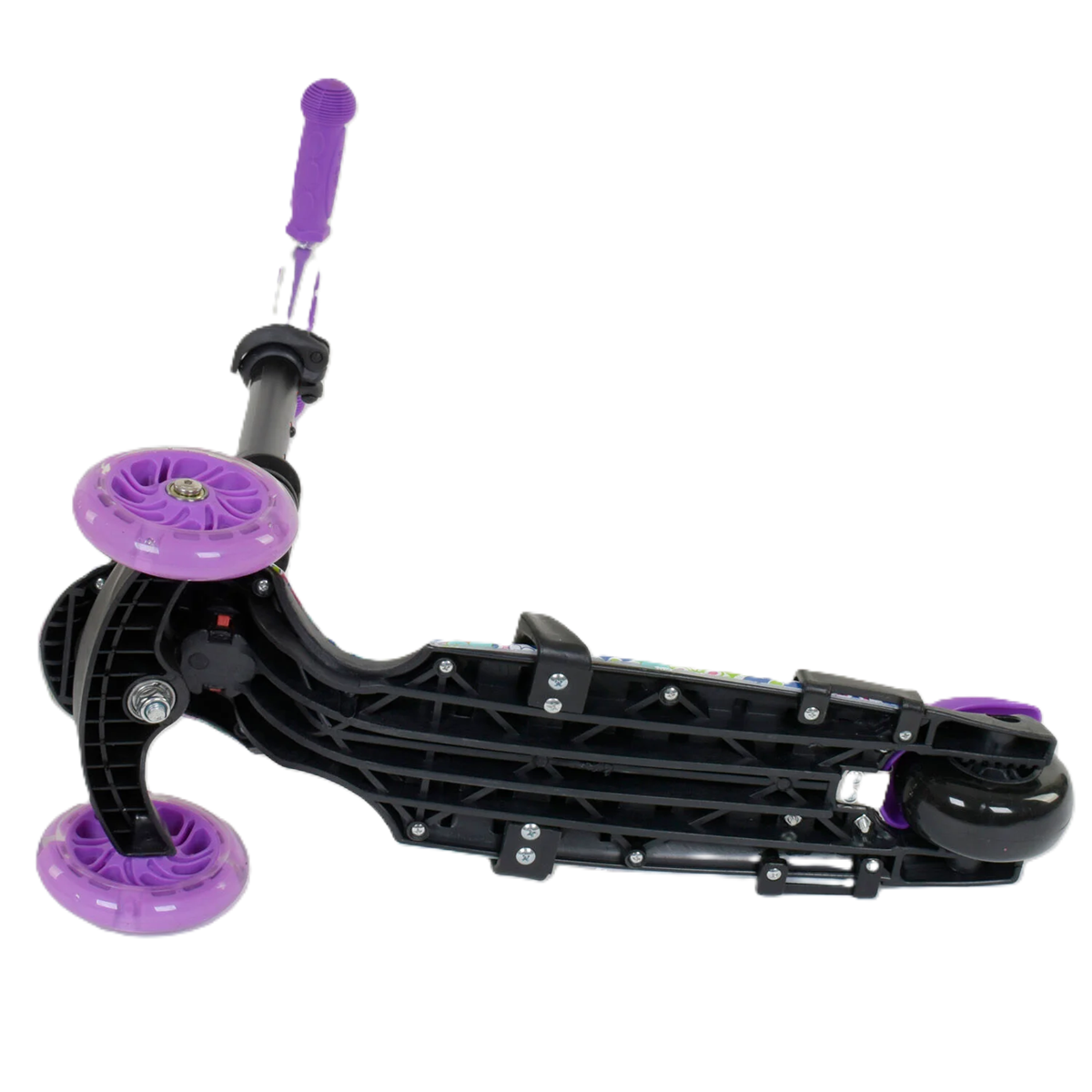 Самокат Best Scooter 5в1 с подсветкой колес Фиолетовый (25283421) - фото 4 Самокат Best Scooter 5в1 с подсветкой колес Фиолетовый (25283421) - фото 4