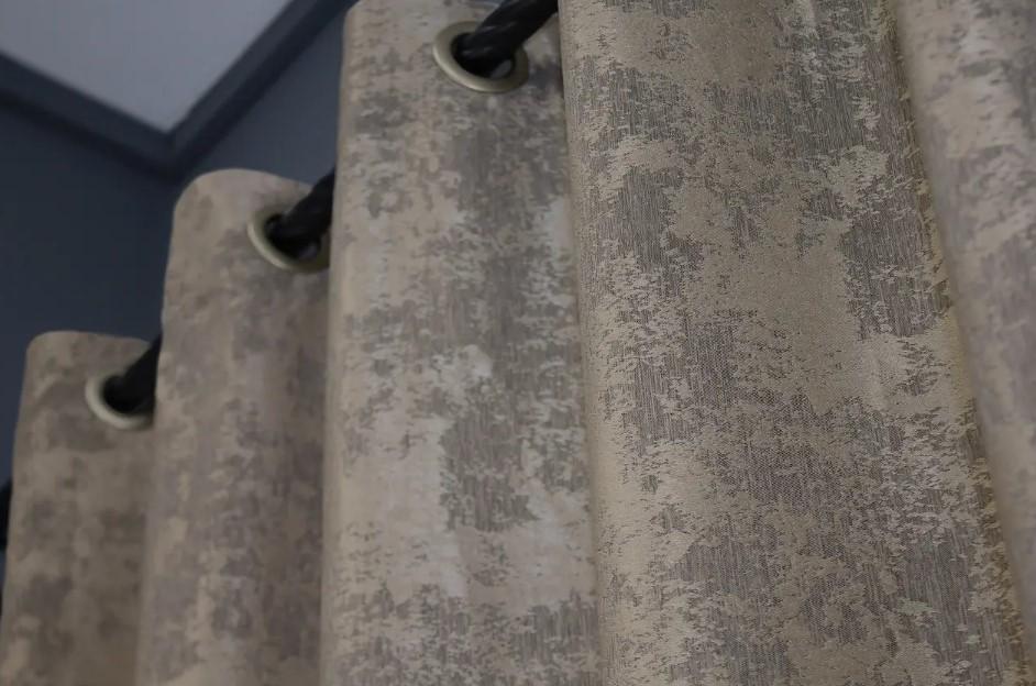 Комплект штор на люверсах Sultan YL жаккард 1,5х2,5 м 2 шт. Бежево-сірий (1208ш) - фото 6 Комплект штор на люверсах Sultan YL жаккард 1,5х2,5 м 2 шт. Бежево-сірий (1208ш) - фото 6