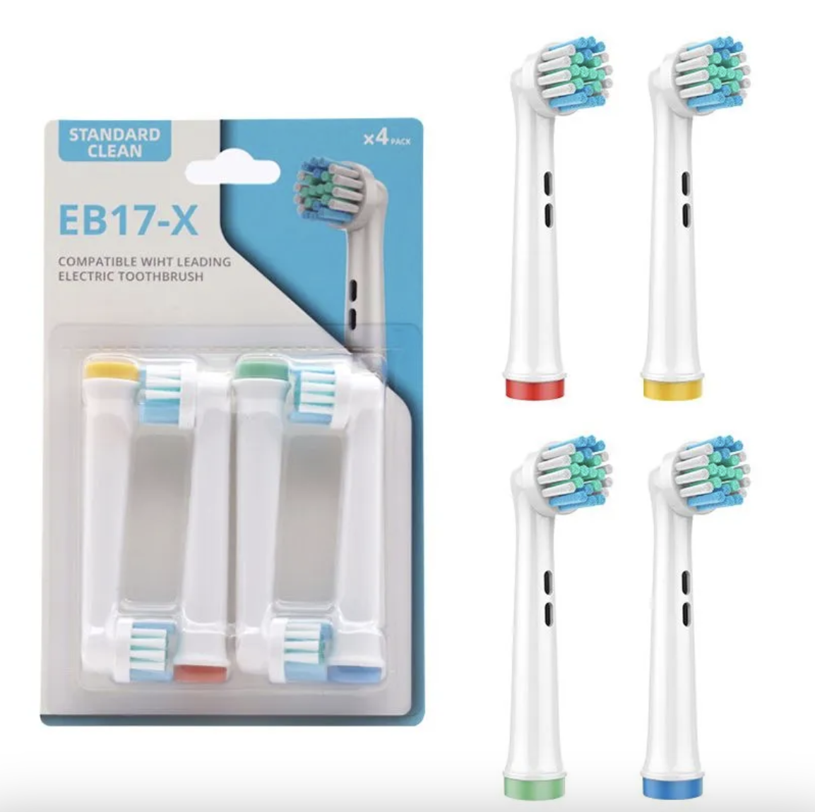 Комплект мягких насадок Sensitive Clean EB17-X для электрической зубной щетки Oral-B Braun (2097989725) - фото 7