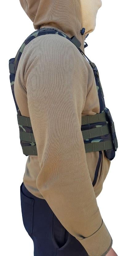 Бронежилет-плитоноска з плитами 4 клас 8х250х300 мм (7087289) - фото 9