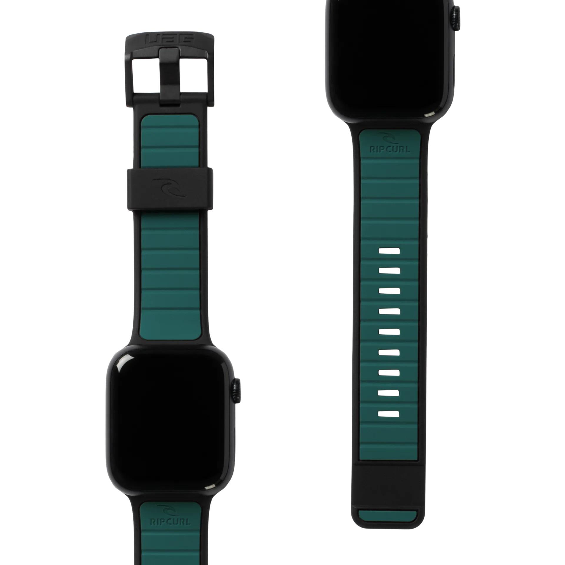 Ремінець UAG Torquay для Apple Watch 45/44/42 мм Black/Green (194112R1405D) - фото 7