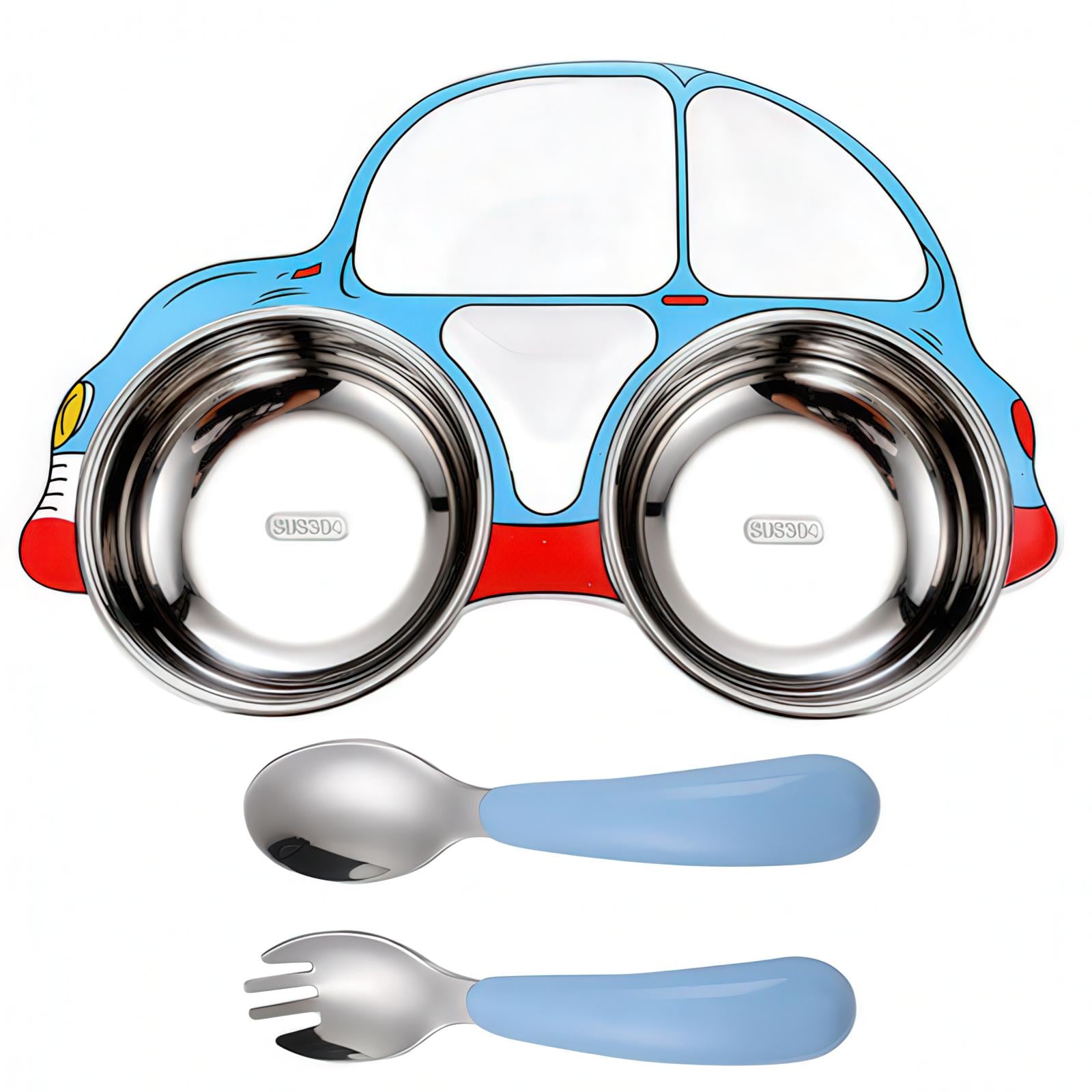 Тарелка детская с 5 секциями в форме машинки