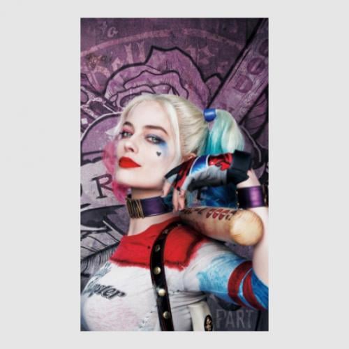Стикер Margot Robbie as Harley Quinn 30,1x50 см (27229694)