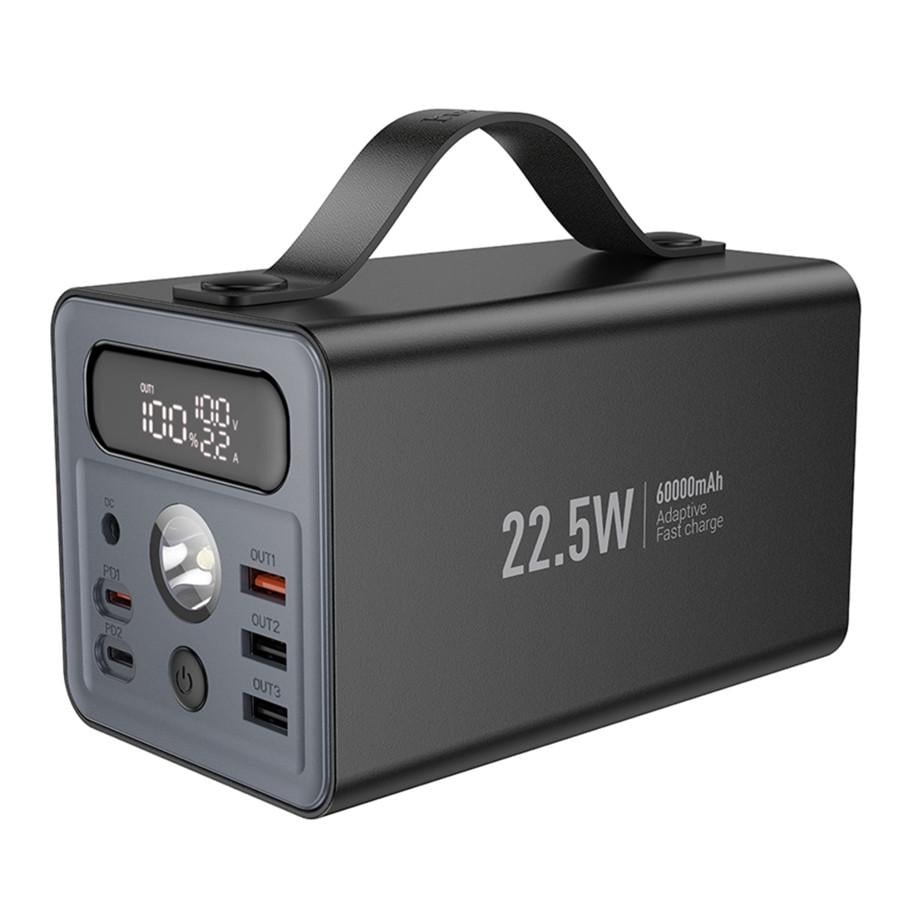 Повербанк Hoco J138 Distant 22.5W/PD20W/DC12V 60000 mAh Черный (2934256412)