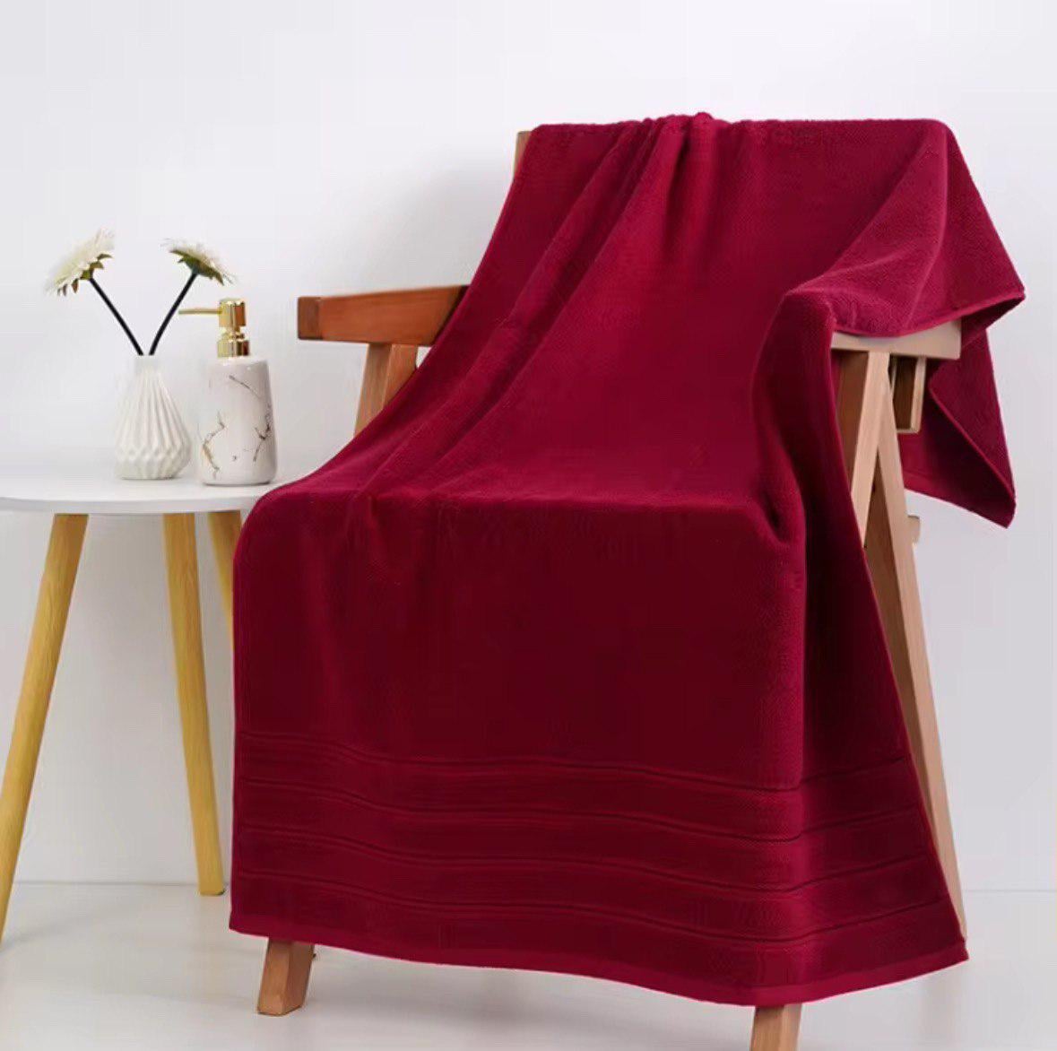 Набор полотенец Softness LUX 2в1 150х70 см/74х34 см Вишневый (NR2in1Softness LUXcherry)