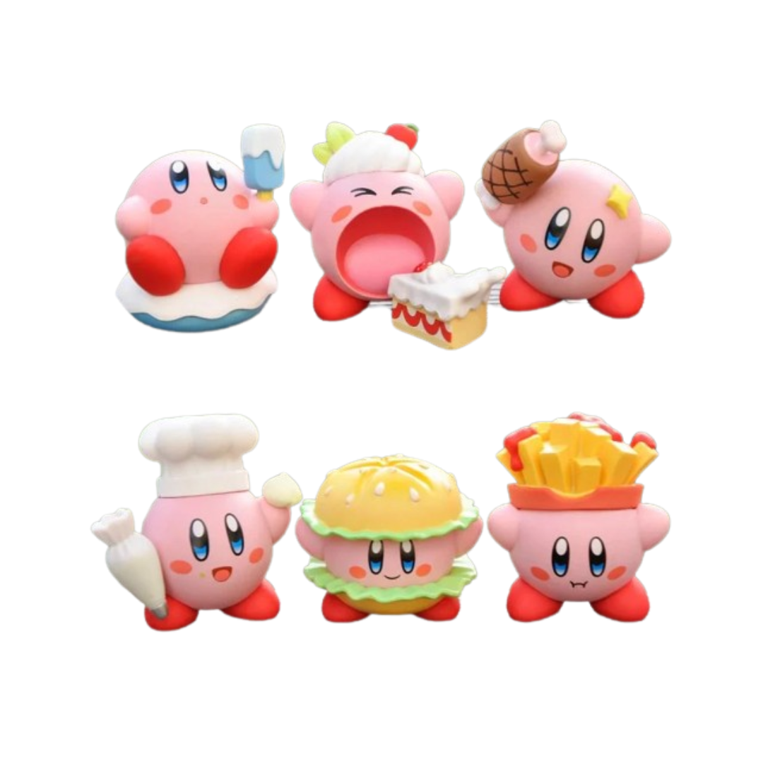 Фигурка Kirby 6 шт. 4-7 см Розовый (11298699)