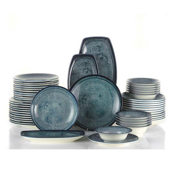 Набор блюд Kütahya Porselen Atlantis мелких 27 см 6 шт. Blue (NB3027) - фото 4 Набор блюд Kütahya Porselen Atlantis мелких 27 см 6 шт. Blue (NB3027) - фото 4