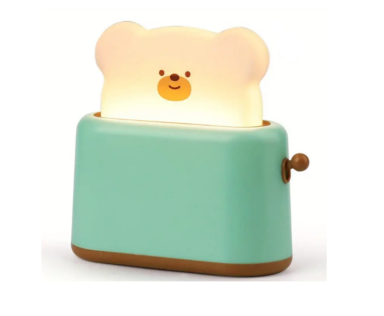 Ночник светодиодный Мишка питания от батареек 3AAA (QX-019)