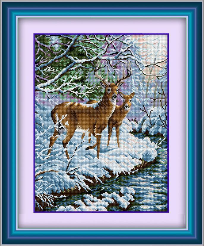 Алмазная мозаика Dream Art Олени 42x56 см (DA.30180)