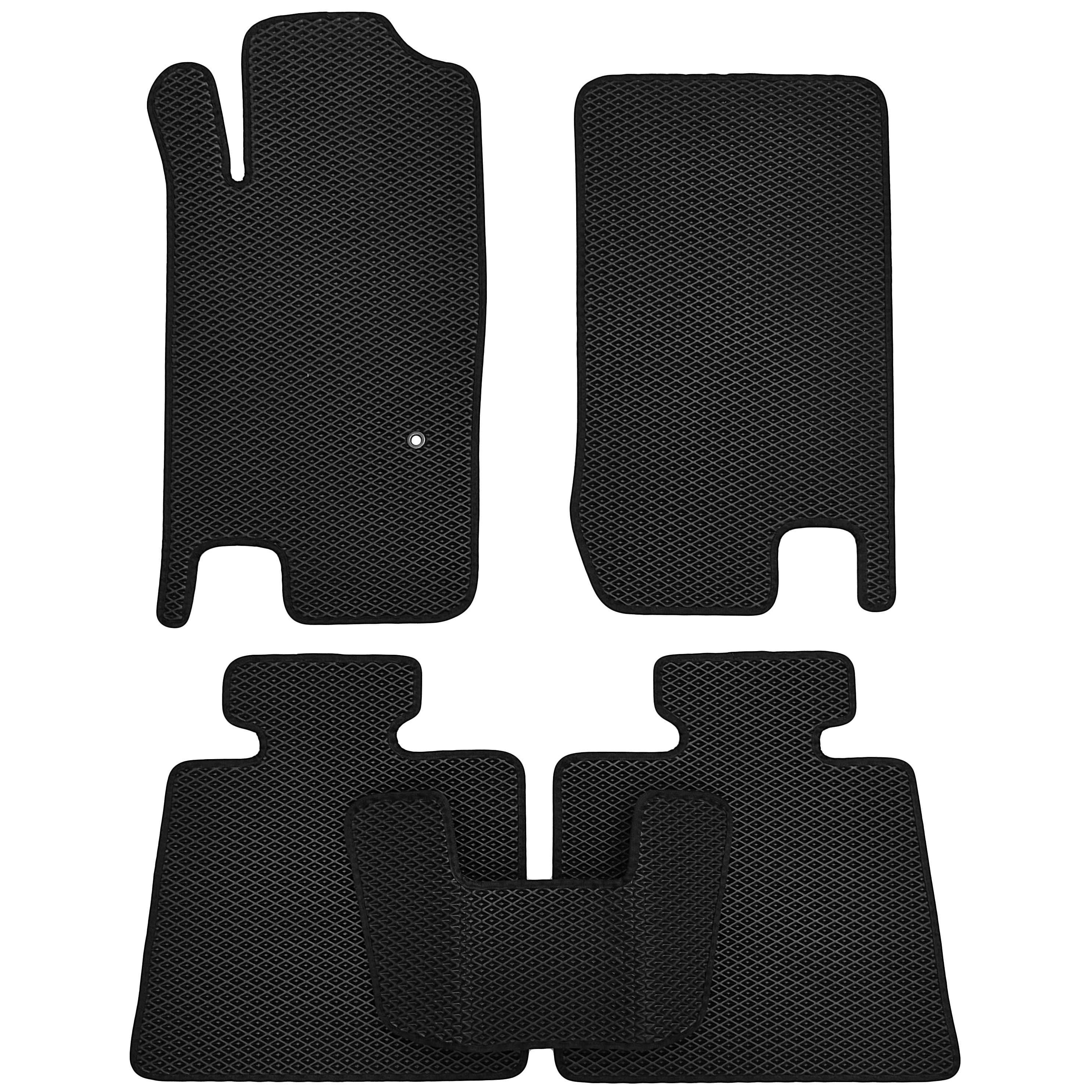 Коврики Kinetic в салон для Ford Explorer 2006/2010 EVA полимерные Черный