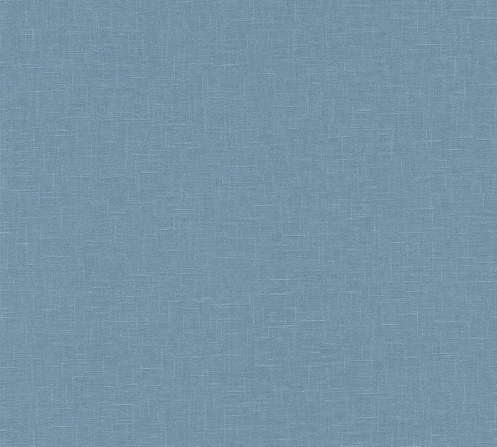 Обои виниловые на флизелиновой основе A.S.Creation Linen Style 36634-8 Синий