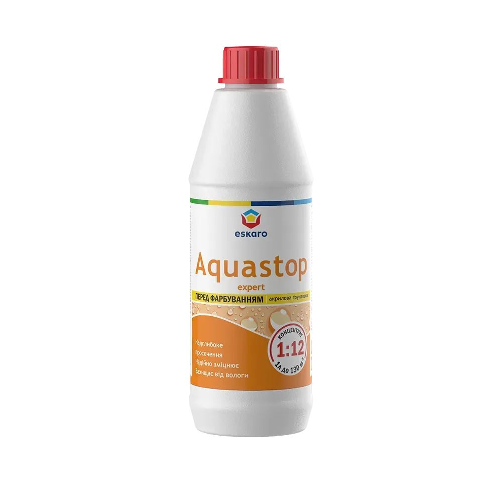 Грунтовка-концентрат глубокого проникновения Eskaro AQUASTOP EXPERT 1 л (2028273678) Грунтовка-концентрат глубокого проникновения Eskaro AQUASTOP EXPERT 1 л (2028273678)