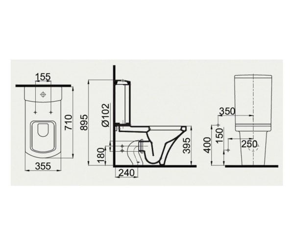 Унітаз-компакт IDEVIT Vega з функцією біде і сидінням US SC (SETK2804-0305-001-1-6200) - фото 4