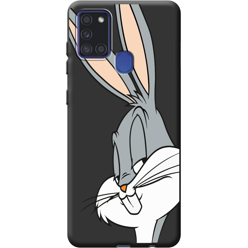 Чехол Boxface Samsung A217 Galaxy A21s Lucky Rabbit Черный силикон (40006-bk81-40315)