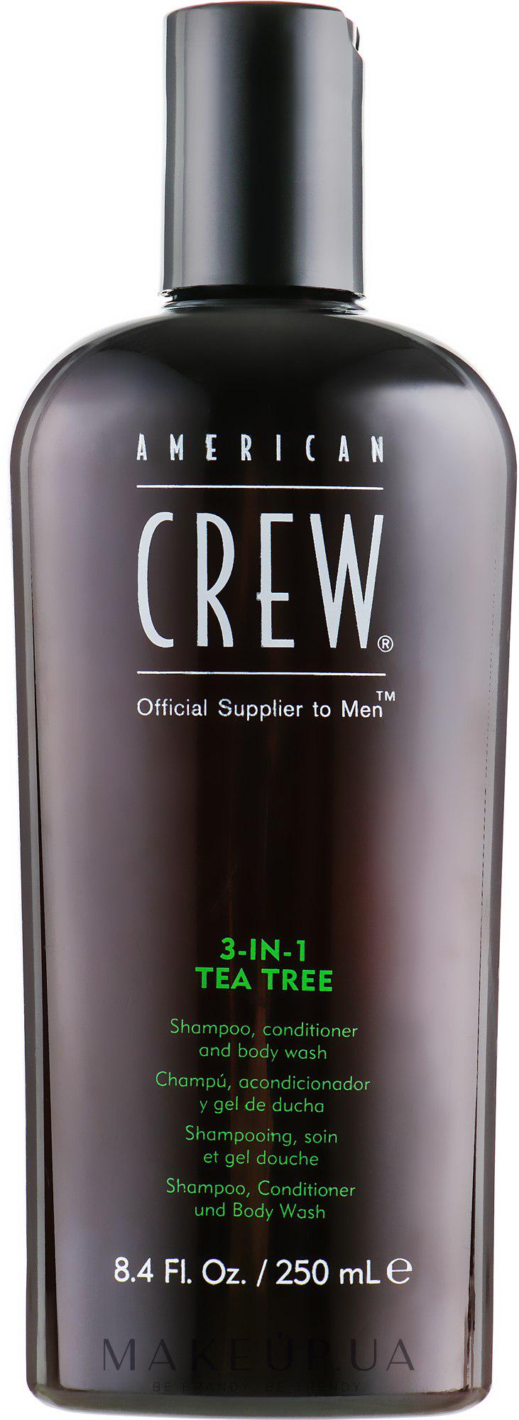 Шампунь American Crew Tea Tree 3в1 для волос и тела 250 мл