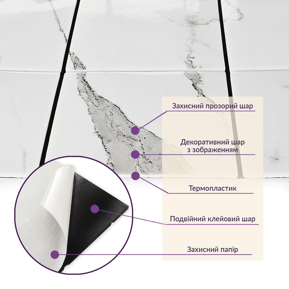 Мозаїка самоклейна PET D 30x30 см x 4 мм (SW-00002444) - фото 4 Мозаїка самоклейна PET D 30x30 см x 4 мм (SW-00002444) - фото 4