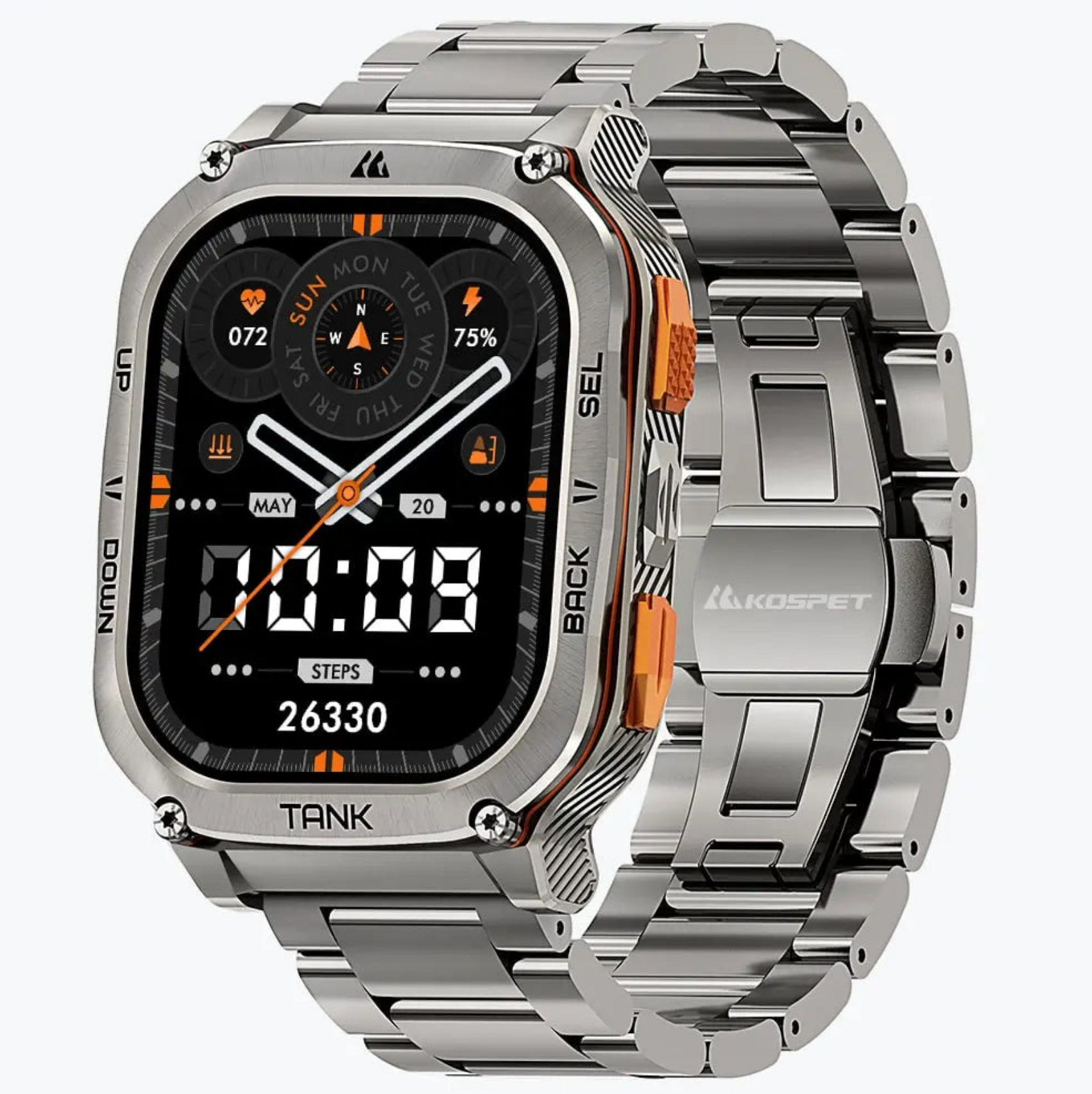Смарт-часы тактические Kospet Tank M3 Ultra Special Edition Silver
