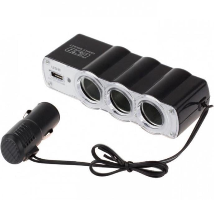 Автомобыльний розгалужувач для прикурювача WF-0120 Usb (10293106)