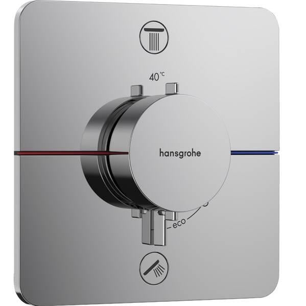 Зовнішня частина термостата на 2 споживачі Hansgrohe ShowerSelect Comfort Q 15583000 Хром