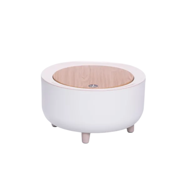 Корзина для мусора настольная с клик-крышкой 2 л Белый