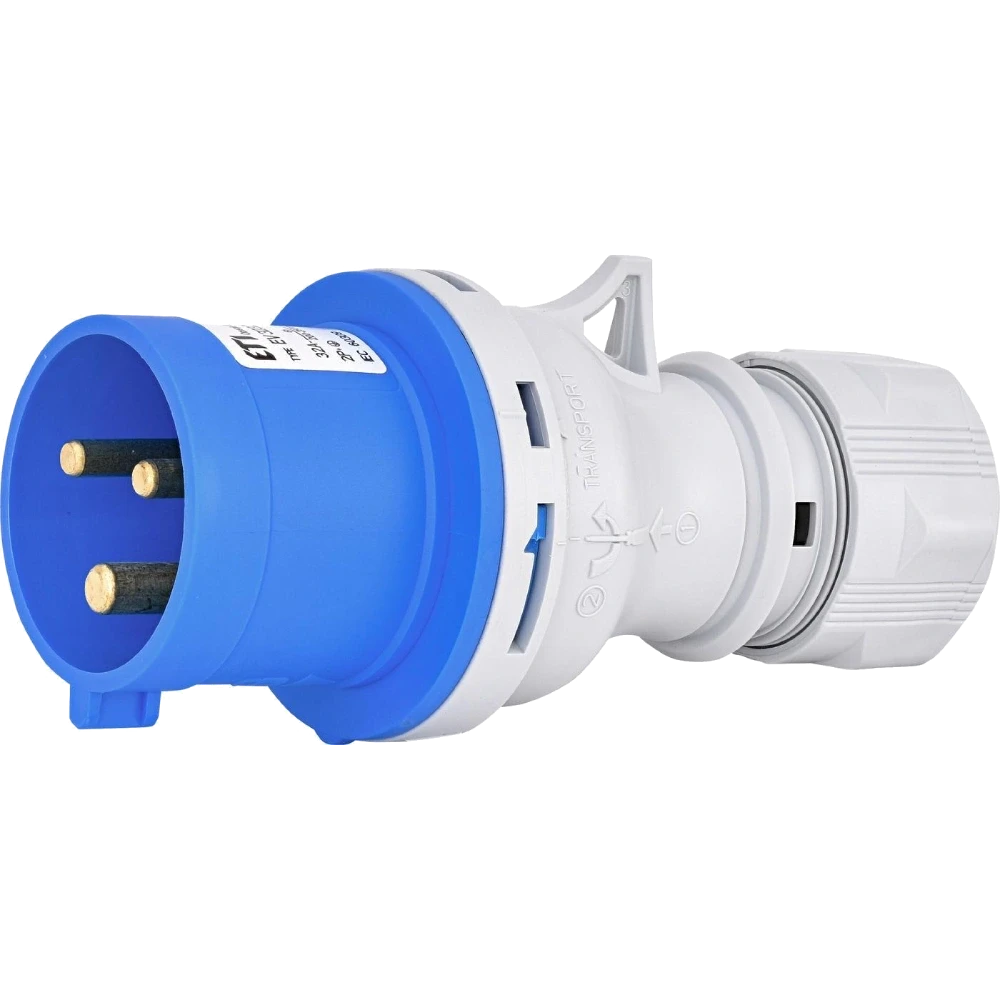 Вилка кабельна ЕТІ EV-3232 IP44 32A 230V 2P+PE (2997952793)
