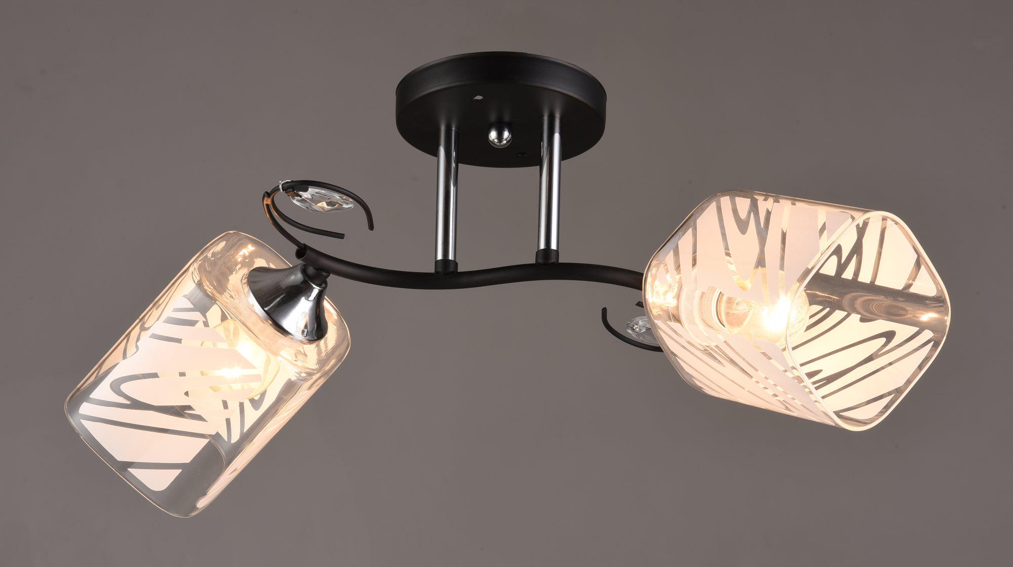 Люстра декоративная Sirius B C1032/2 BK+CH