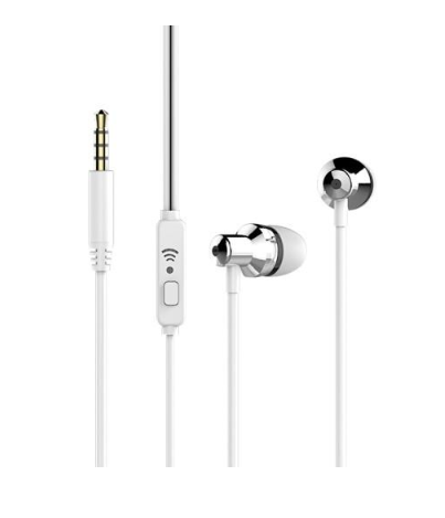 Наушники проводные WK Wired Earphone Wi90 Белый (493be4e7)