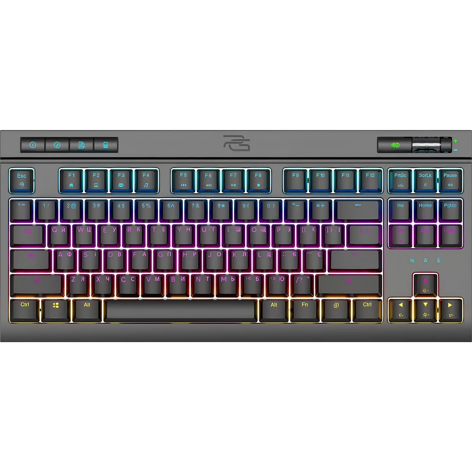 Клавиатура игровая Proove Gaming Sideswap проводная с RGB подсветкой для компьютера украинская раскладка Black (784780461)