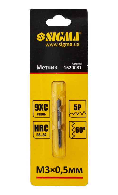 Метчик ручной М3х0,5 мм (45500)
