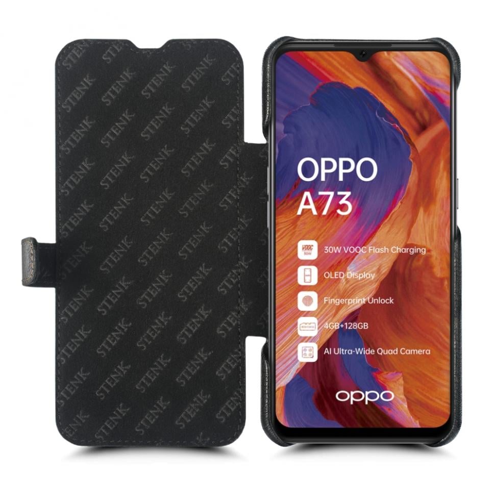Чехол книжка Stenk Premium для OPPO A73 Черный (68533)
