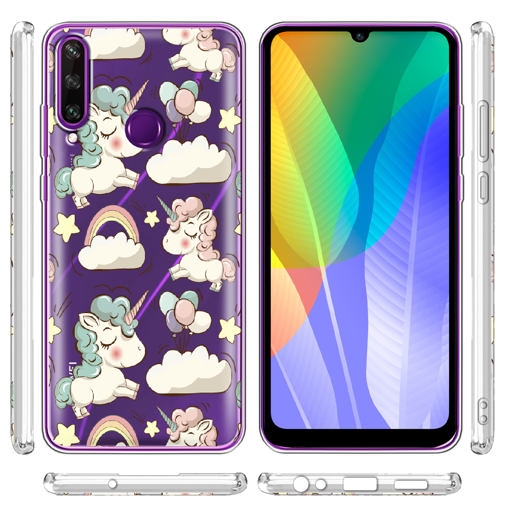 Чохол BoxFace Huawei Y6p Unicorns Прозорий силікон (40017-cc2-40017) - фото 3