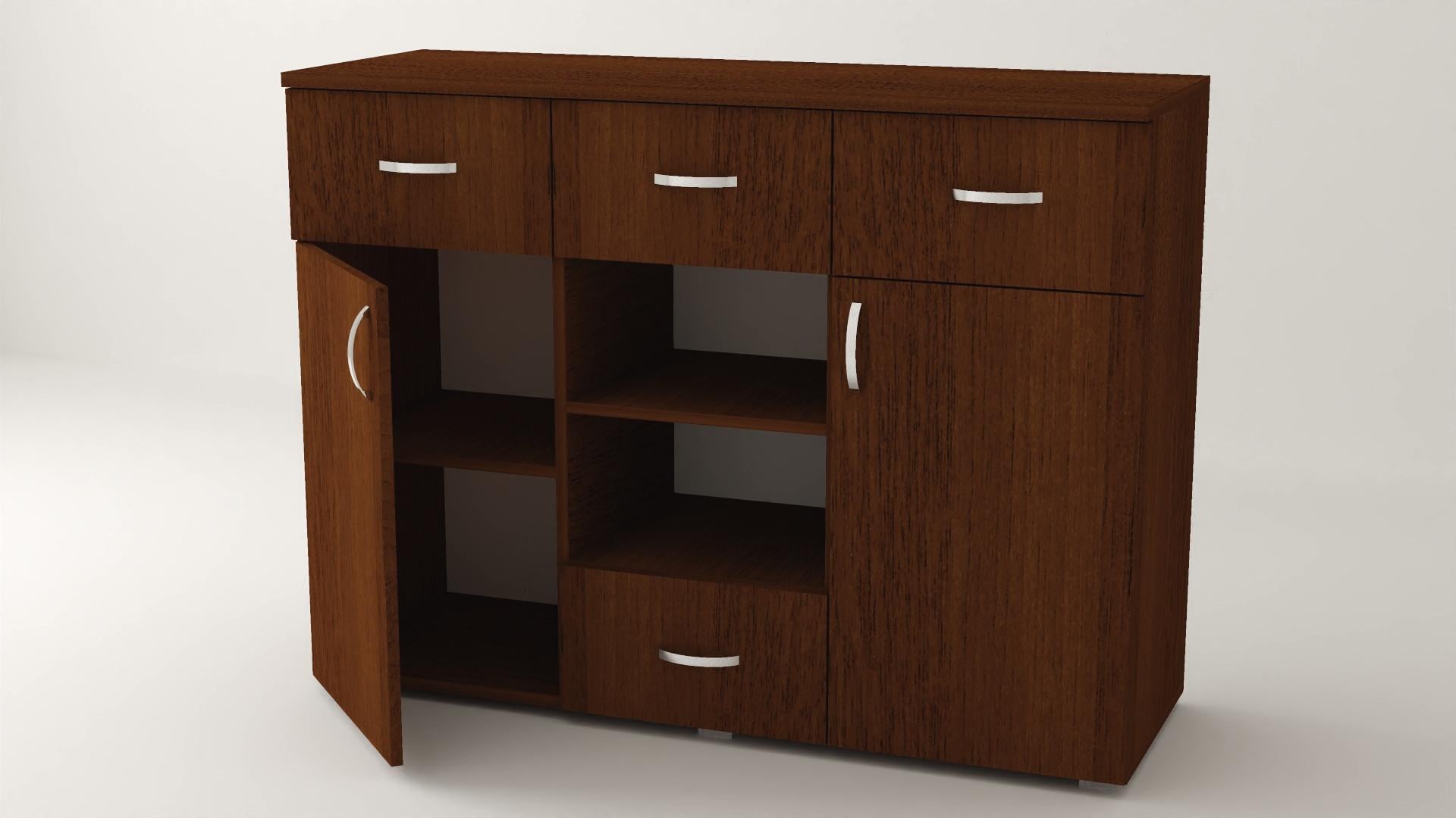 Комод Алекса ВК-46 138х45х93 см Орех лесной Комод Алекса ВК-46 138х45х93 см Орех лесной